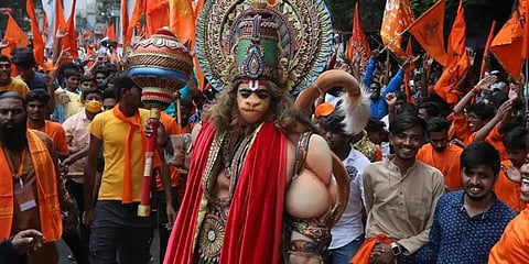 Hanuman Jayanti procession (Photo | AP)