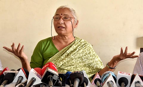 The MP cops didn't allow a team of activists comprising Medha Patkar to visit Khargone and Sendhwa on April 16 citing security reasons. (File photo | PTI)