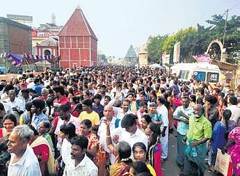 The 14-km girivalam path was packed with devotees on Sunday | Express