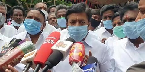 Former Tamil Nadu Law Minister C Ve Shanmugam (Photo | EPS)