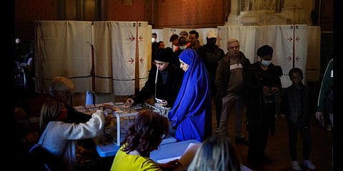 Voters casts their ballots for the first round of the presidential election in Marseille, southern France, Sunday, April 10, 2022.(File Photo | AP)
