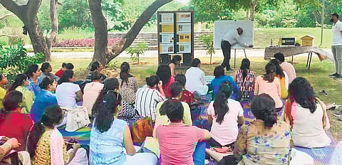 Images from ‘Know the Bee’ workshops organised by Golden Hive Foundation in the past