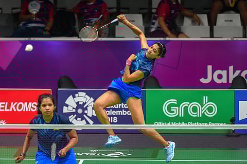 Indian batminton players Ashwini Ponnappa and Nelakurihi Sikki Reddy . (Photo |