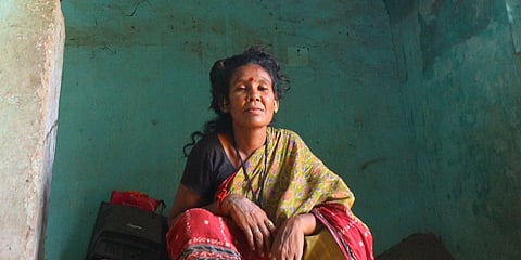 Residents of the Narikuravar colony in Sakkimangalam panchayat are in a constant fear of the roof above their heads collapsing anytime. (Photo | Express)