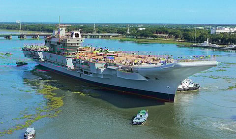 INS Vikrant. (Photo | Special Arrangement)