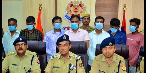 According to IG KP Singh and Ayodhya SSP SK Pandey, seven persons arrested so far admitted that they executed the incident after proper planning. (Photo | Twitter)