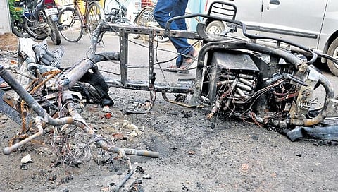 Such incidents could bring down the growth rate and supply of EVs in the short term. (Photo | Special arrangement)