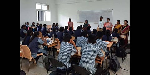 Class 11 students (Photo | Express)