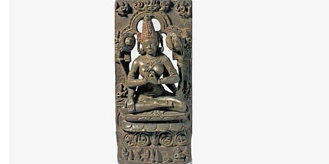 Prajnaparamita (Goddess of Wisdom) sculpture from Odisha’s Choudwar. It is now in the National Gallery of Australia.