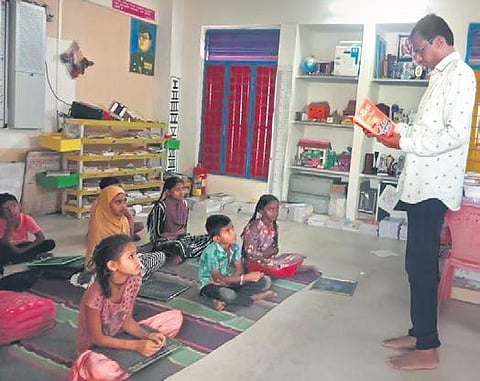 Both Hindu and Muslim children are taught Gita in the school | express