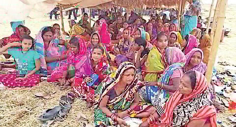 Villagers protest AMNS plant expansion, demand jobs, facilities