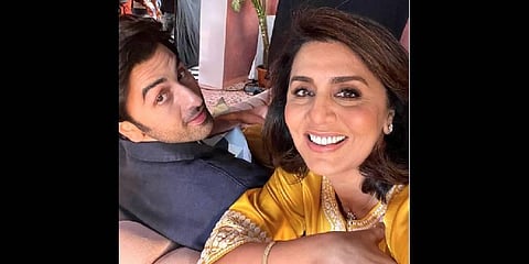 Neetu Kapoor with her son Ranbir Kapoor(Photo | Instagram)