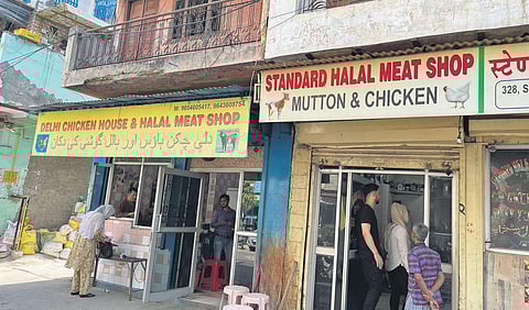 Meat shops closed after recieving orders from the South civic body due to the festival of Navratri . ( Photo | EPS)