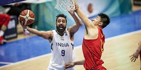 India's youngest basketball team captain Vishesh Bhriguvanshi (Photo | BFI Facebook)