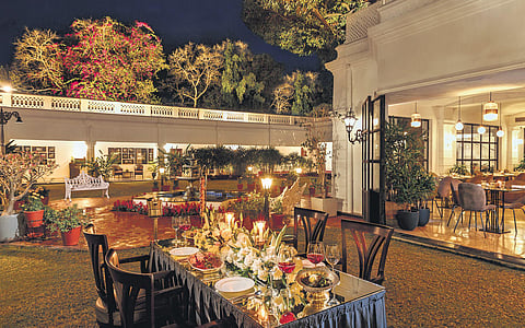 General’s Table setting; (bottom) desserts offered as part of the experience. (Photo | EPS)