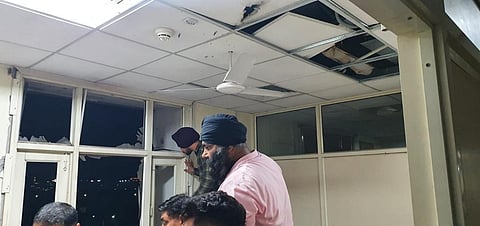 According to Mohali police, a minor explosion was reported at the Punjab Police Intelligence Headquarters in sector 77 at around 7:45 pm. (Photo | EPS)