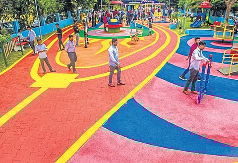 Sensory park after being inaugurated at Saheed Nagar in Bhubaneswar | Express