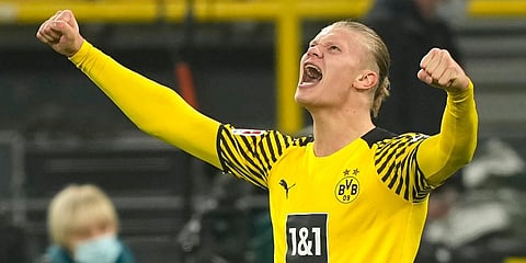 Borussia Dortmund striker Erling Haaland (Photo | AP)