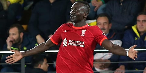 Liverpool striker Sadio Mane (Photo | AP)