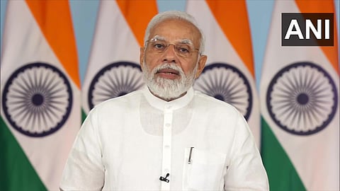 PM Modi at the 2nd Global Covid Summit. (Photo : ANI)