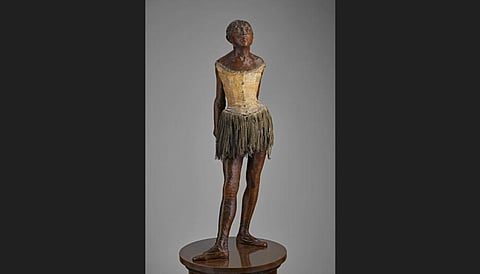 Edgar Degas’s ‘Petite danseuse de quatorze ans’ broke the auction record for the highest price paid at auction for a work by the French artist. (Photo | Twitter,@ChristiesInc)