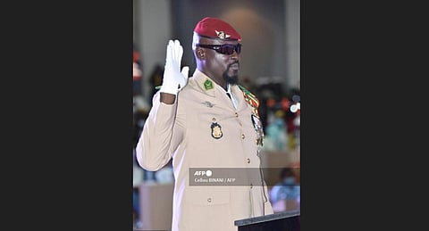 Colonel Doumbouya. ( Photo | AP)