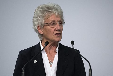President of the Commonwealth Games Federation, Louise Martin (Photo | AFP)