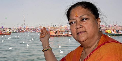 Former Rajasthan CM Vasundhara Raje (Photo| PTI)