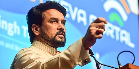 Information and Broadcasting Minister Anurag Thakur. (Photo | PTI)