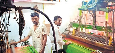 Three months ago, yarn (hard silk) was priced at Rs 500 per kg which has surged by Rs 130 a kg, says a weaver from Bagalkot district