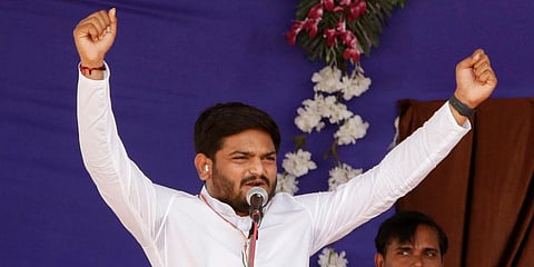 Patidar leader Hardik Patel (Photo | PTI)
