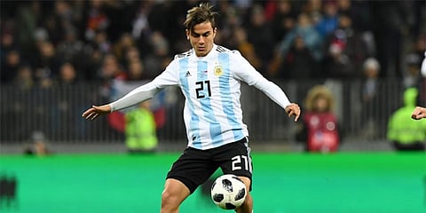Argentina forward Paulo Dybala (Photo | AP)