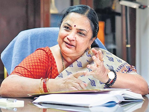 JNU vice-chancellor professor Santishree Dhulipudi Pandit. (Photo | Shekhar Yadav, EPS)