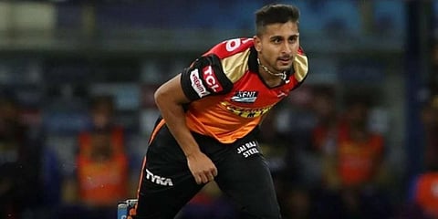 Umran Malik has so far picked up 21 wickets in 13 games for Sunrisers Hyderabad in the IPL. (Photo | IPL)