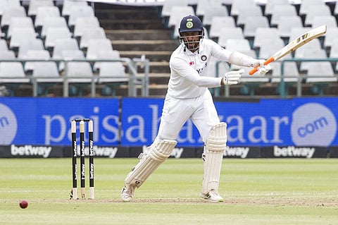India's batsman Cheteshwar Pujara . (Photo | AP)