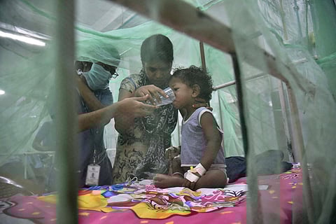 A child recovering from dengue at the Institute of Child Health. (File | P Jawahar)