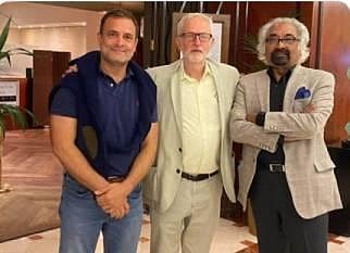Gandhi, who is on a visit to London, met Corbyn on Monday. (Photo | Twitter)