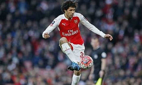 Arsenal midfielder Mohamed Elneny. (File Photo | AP)