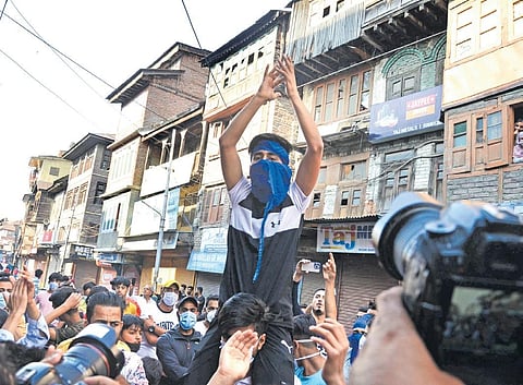 People out on the roads in support of Mohammad Yasin Malik | zahoor punjabi