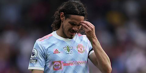 Manchester United striker Edinson Cavani (Photo | AP)