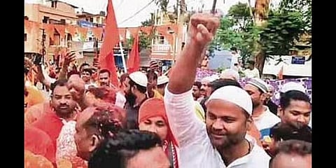 Muslims participating in Ram Navami procession 2022 at Jeypore town in Odisha.