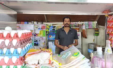 Rinu Mohanan at his tea shop in Vyttila | Krishna P S