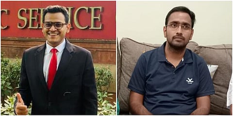 Sundargarh UPSC toppers Gourav Kumar Agarwal (L) and Anup Garg. (Photo| EPS)