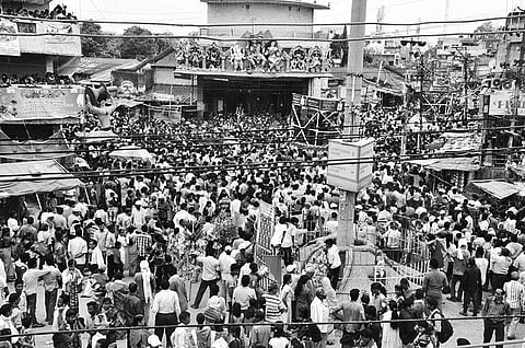 Crowd during Sital Sasthi Yatra at Golbazaar in Sambalpur. (File photo| EPS)