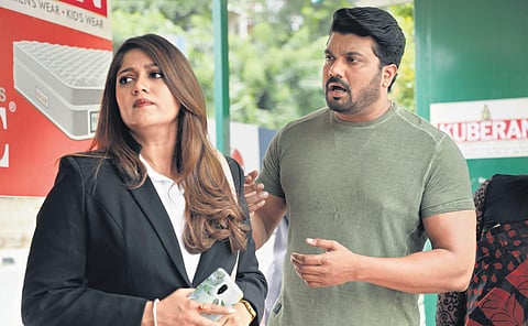 A still from the film Selfie Mummy Google Daddy