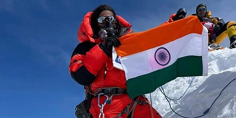 Mountain Climber Priyanka Mohite (Photo | Kiran Shaw Twitter)