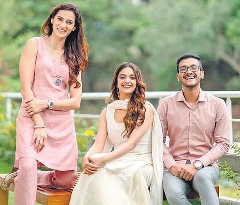 Shilpa Reddy ,Keerthy Suresh, Kanthi Dutt. ( File Photo)