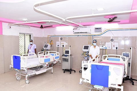 A Covid hospital in Odisha.(Photo | ENS)