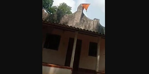 The miscreants illegally entered the church on May 1 at midnight and placed a portrait of Hanuman.