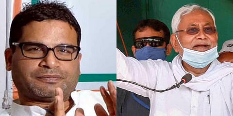 Poll strategist Prashant Kishor (L) and Bihar CM Nitish Kumar. (Photo| PTI)